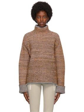 Acne Studios Ribbed Wool Turtleneck Sweater Oversized Multicolor Fits M L
